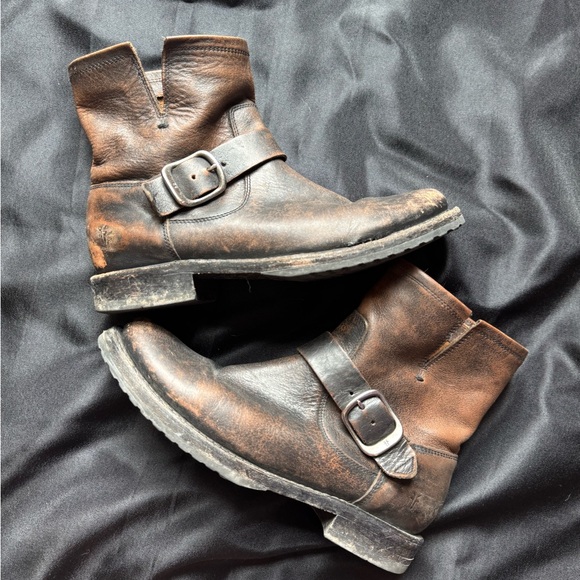 Frye Veronica bootie ankle boot real leather - Picture 2 of 5